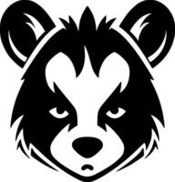 panda, Preto e branco ilustração vetor