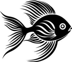 peixe-anjo, minimalista e simples silhueta - ilustração vetor