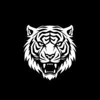 tigre, minimalista e simples silhueta - ilustração vetor