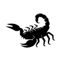 escorpião ou Escorpião animal ataques isolado em uma branco fundo. Scorpius zodíaco símbolo tatuagem. Preto e branco mão desenhado vetor