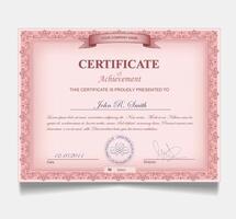 elegante moderno ouro base diploma certificado modelo. usar para imprimir, certificado, diploma, graduação vetor