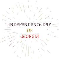 dia da independência da georgia vetor