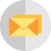 o email plano escala ícone vetor