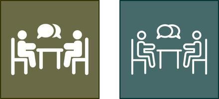design de ícone de reunião vetor