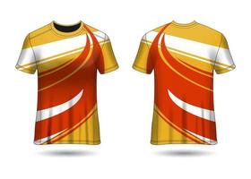 modelo de design de camisa esportiva para vetor de uniformes de equipe