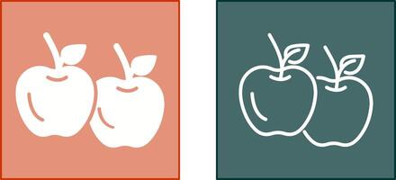 design de ícone de maçã vetor