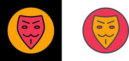 design de ícone de máscara vetor