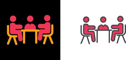 design de ícone de reunião vetor