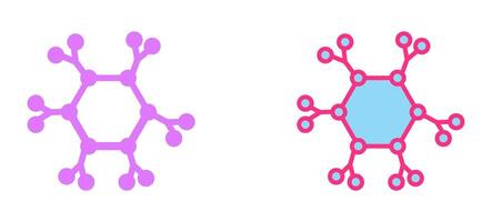 design de ícone de molécula vetor