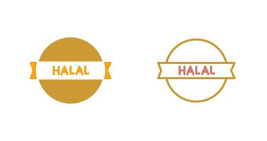 halal adesivo ícone Projeto vetor