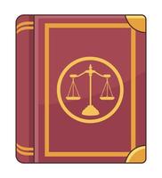 livro de justiça com equilíbrio vetor