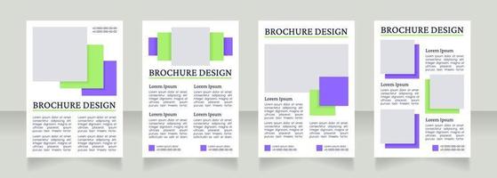 métodos de desenvolvimento pessoal design de layout de brochura em branco vetor