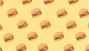 ilustração de fundo simples sem costura fast food vetor