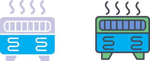design de ícone de aquecedor de convecção vetor