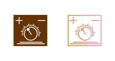 design de ícone de botão de temperatura vetor