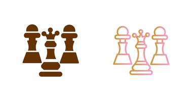 design de ícone de xadrez vetor