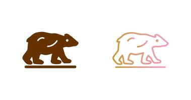 design de ícone de urso polar vetor