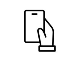 ícone do smartphone em moderno estilo simples, isolado no fundo branco. ícone de vetor de símbolo móvel