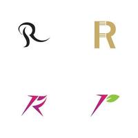 letra r logotipo modelo vetor ícone design