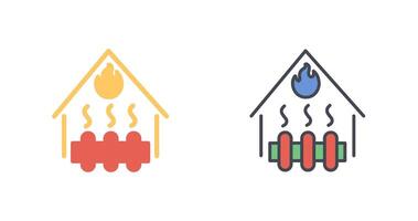 projeto do ícone do sistema de aquecimento vetor