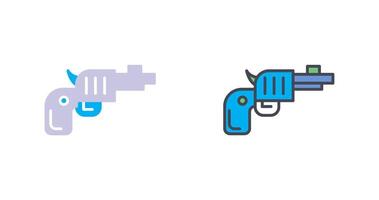 design de ícone de revólver vetor