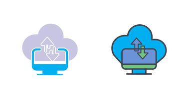 design de ícone de transferência de dados vetor