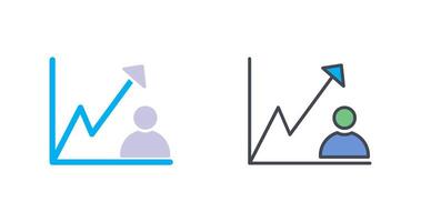 design de ícone de crescimento de negócios vetor