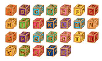 cubos de alfabeto