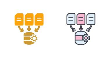 dados em processamento ícone Projeto vetor