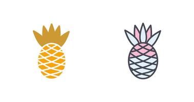 design de ícone de abacaxi vetor