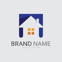 casa e casa logotipo Projeto ilustração vetor