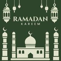 ilustração do a muçulmano festival Ramadã kareem celebração vetor