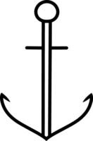 esboço âncora clipart mar símbolo ilustração vetor