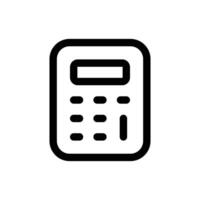 simples calculadora ícone. a ícone pode estar usava para sites, impressão modelos, apresentação modelos, ilustrações, etc vetor