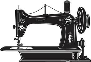 elegância dentro fio Preto de costura máquina sob medida tapeçaria elegante Preto para lustroso de costura máquina vetor