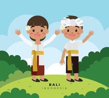 baju adat Budaya Indonésia bali indonésio cultura vetor