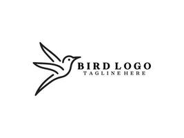 pássaro logotipo Projeto modelo de vetor