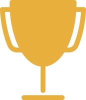 uma ouro troféu copo ícone em uma branco fundo vetor