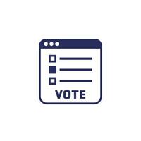 voto ou conectados votação ícone em branco vetor