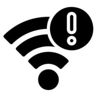 ícone de glifo wi-fi vetor