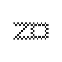 zo, onça, z e o abstrato inicial monograma carta alfabeto logotipo Projeto vetor