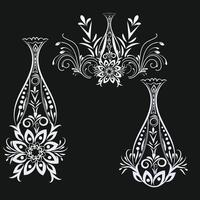 livre floral gráfico arte ramalhete topo Projeto elegante decorativo ornamental floral conjunto com ilustração vetor