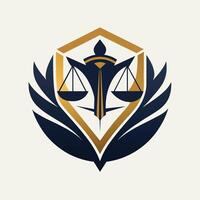 logotipo Projeto apresentando lustroso e sofisticado elementos para uma lei empresa, transmitindo profissionalismo e perícia, crio uma lustroso e sofisticado logotipo para uma legal consultando serviço vetor