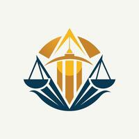 uma logotipo Projeto para uma lei empresa, apresentando Forte e profissional elementos dentro Está projeto, gerar uma simples ainda poderoso logotipo para uma legal consultivo serviço vetor