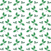 verde folha esquisito na moda multicolorido recorrente padronizar ilustração fundo Projeto vetor