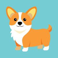 corgi cachorro desenho animado animal ilustração vetor