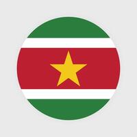 nacional bandeira do suriname. suriname bandeira. suriname volta bandeira. vetor