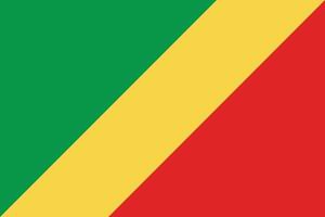 nacional bandeira do república do a Congo. república do a Congo bandeira. vetor