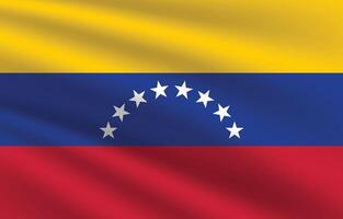 nacional bandeira do Venezuela. Venezuela bandeira. acenando Venezuela bandeira. vetor