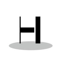 h logotipo dentro minimalista estilo vetor
